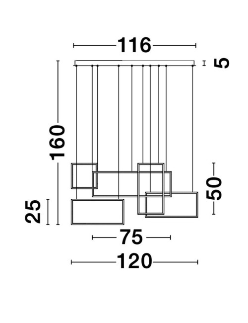 Pendelleuchte Cornice LED