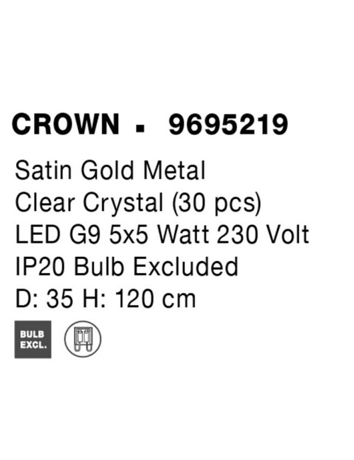 Lustra Crown Ø35