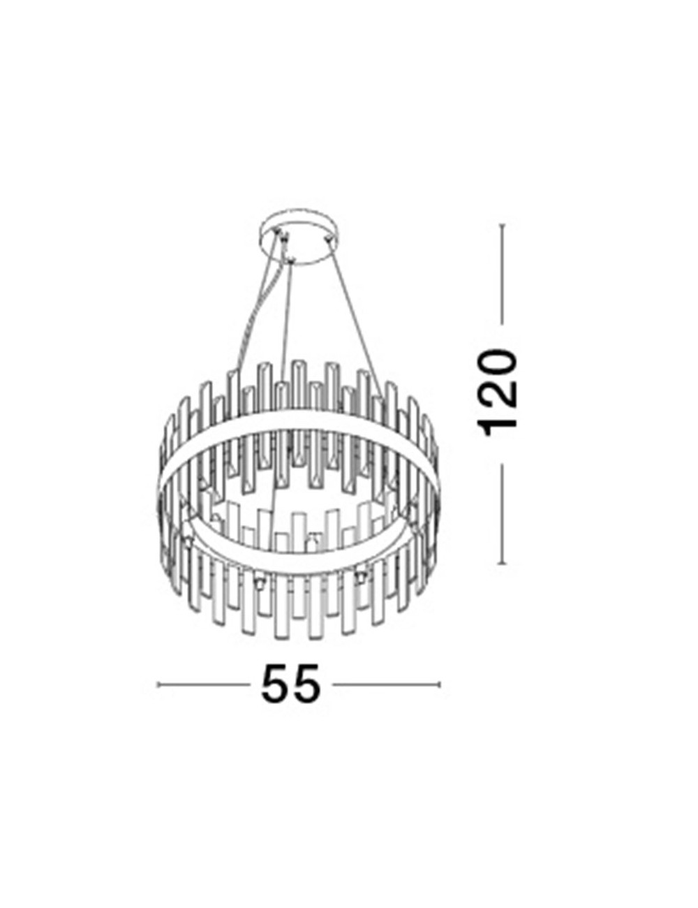 Lühter Crown Ø55