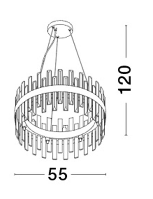Lustra Crown Ø55