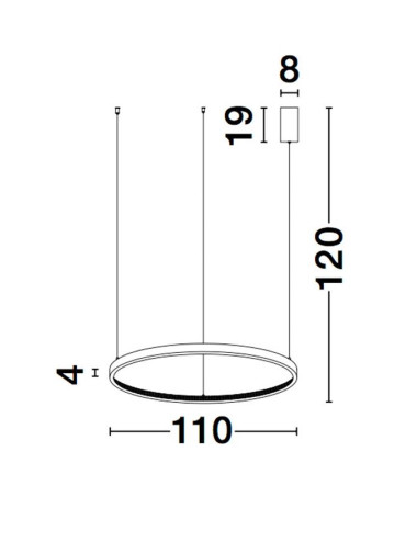 Ripplamp Cornice Ø110 LED 9865110 | Nova Luce | TavaGaisma.lv/et