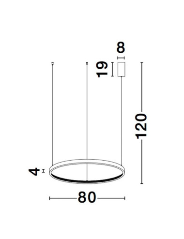 Pendelleuchte Cornice Ø80 LED