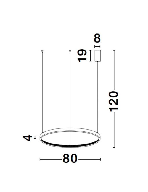 Pendelleuchte Cornice Ø80 LED