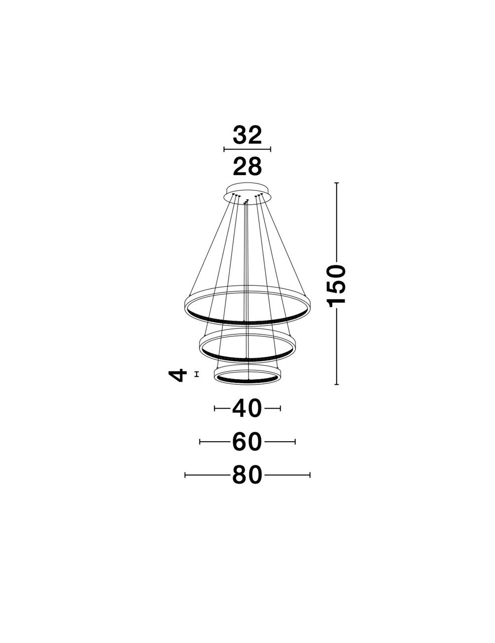 Piekaramā lampa Cornice Ø80 LED