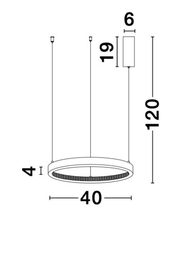 Ripplamp Cornice Ø40 LED