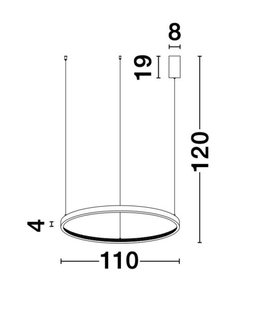 Pendant lamp Cornice Ø110 LED