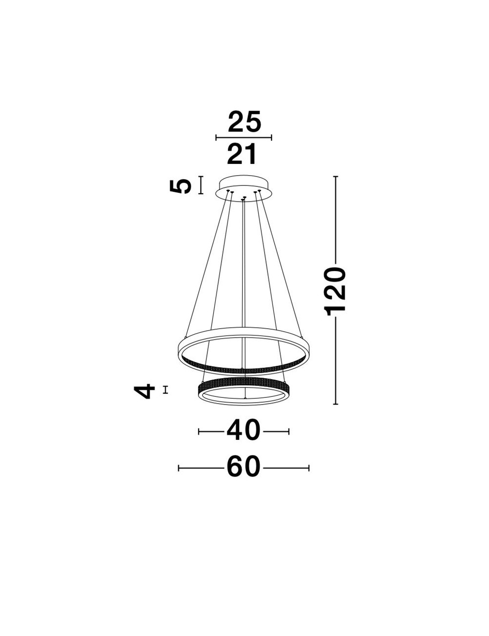 Подвесная лампа Cornice Ø60 LED