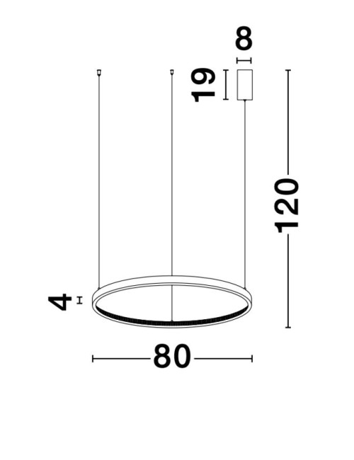 Pendelleuchte Cornice Ø80 LED