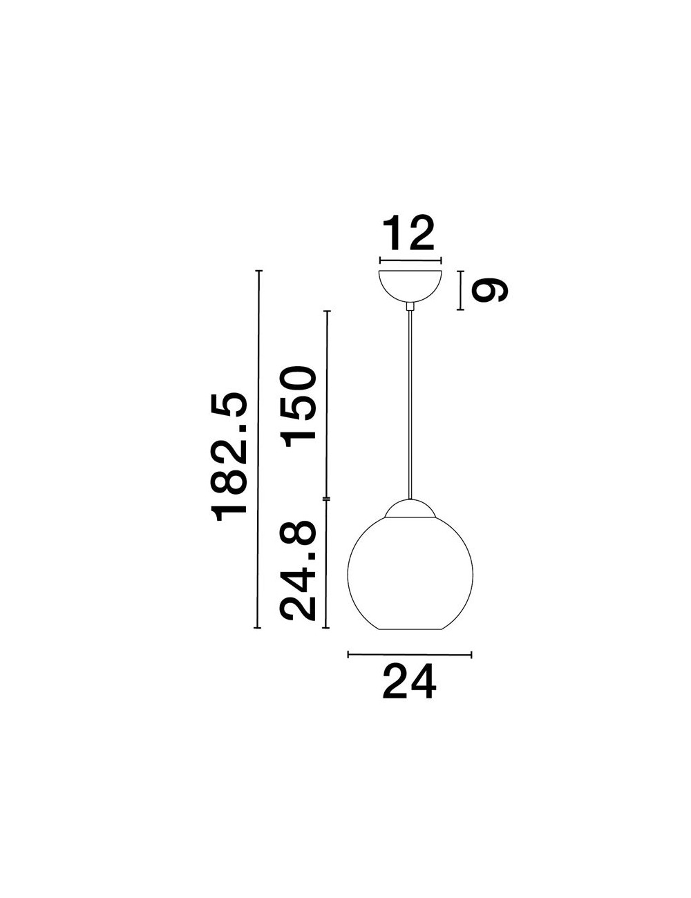 Piekaramā lampa Midori Ø24