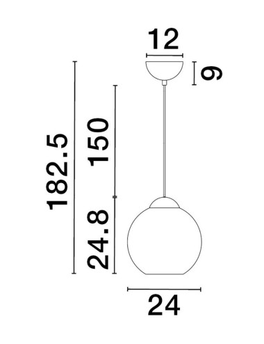 Piekaramā lampa Midori Ø24