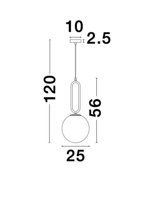 Ripplamp Grus Ø25
