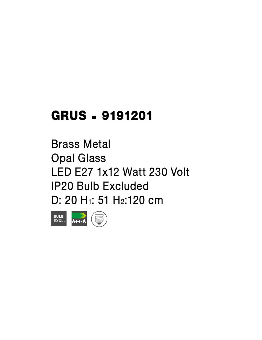 Pendelleuchte Grus Ø20