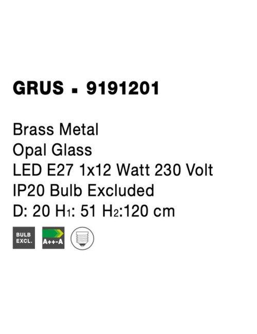 Pendant lamp Grus Ø20