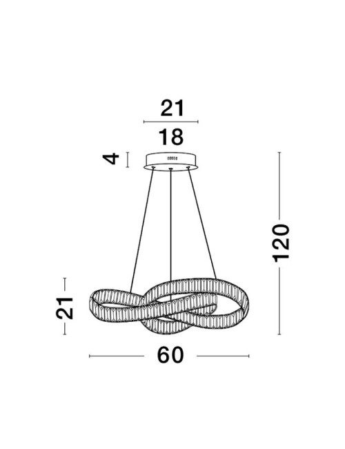 Kronleuchter Conceto Ø60 LED