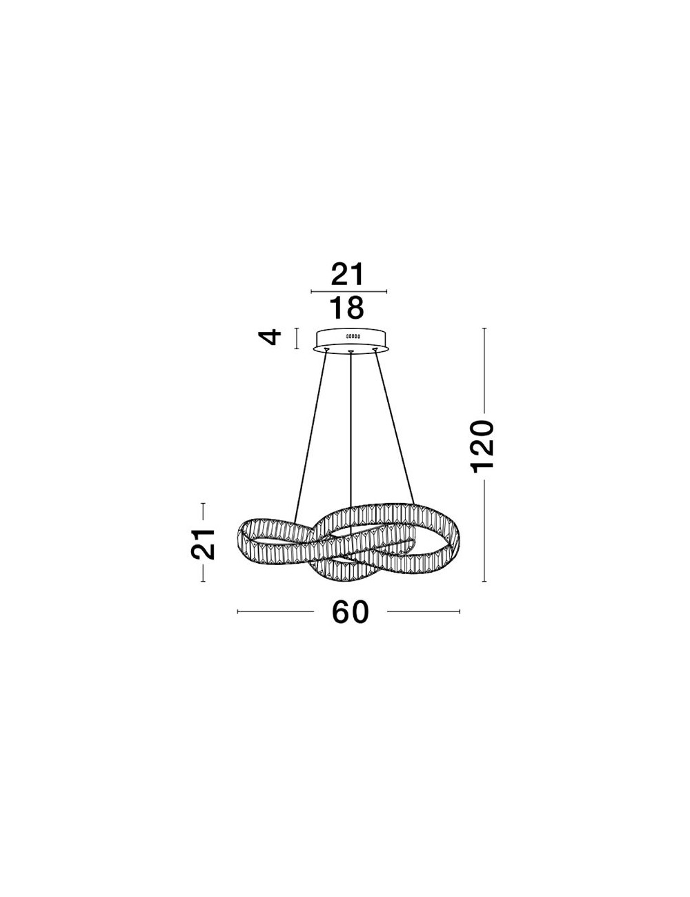 Lustra Conceto Ø60 LED