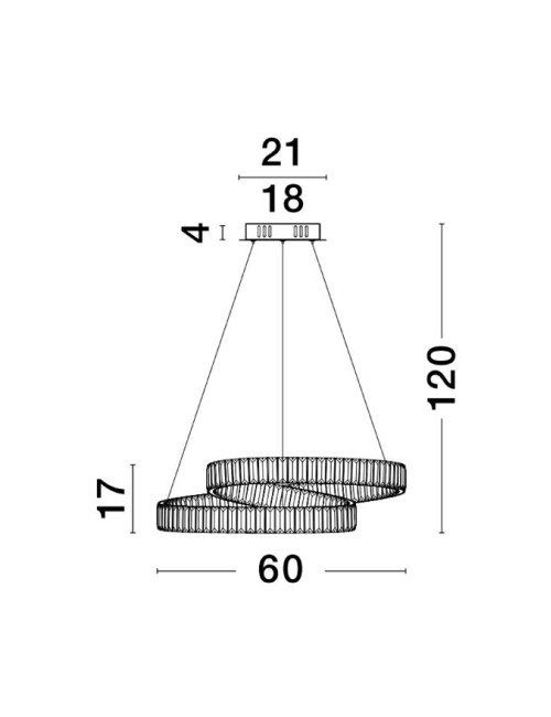 Kronleuchter Conceto Ø60 LED