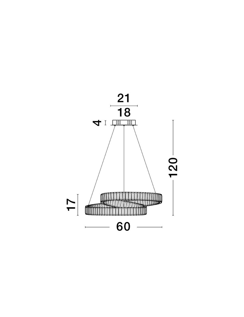 Lustra Conceto Ø60 LED