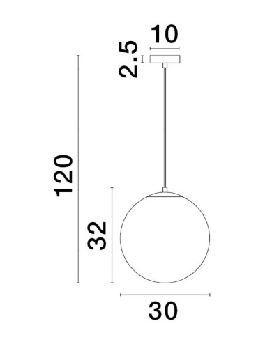 Pendant lamp Vita Ø30
