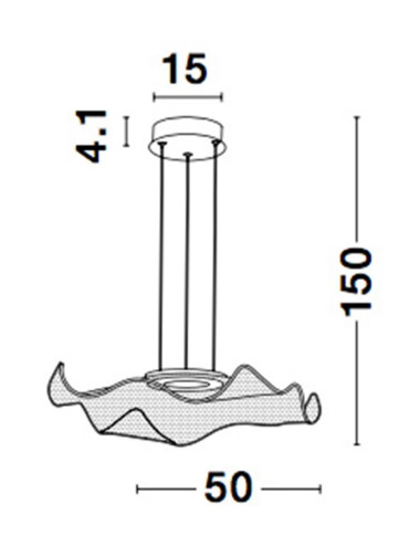 Pendant lamp Siderno Ø50 LED 9054501 | Nova Luce | TavaGaisma.lv/en