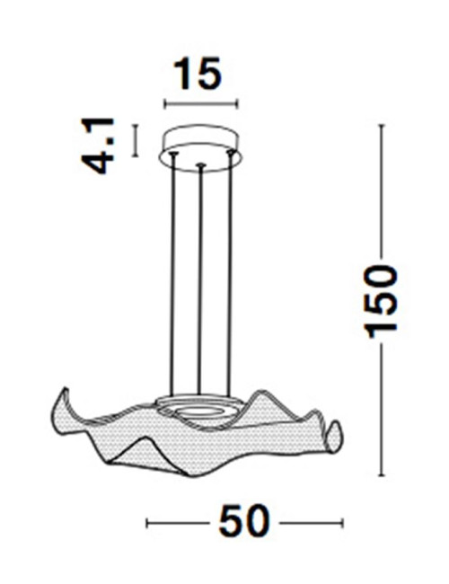 Pendant lamp Siderno Ø50 LED