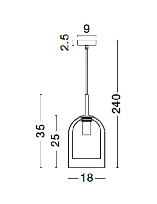 Ripplamp Velor Ø18