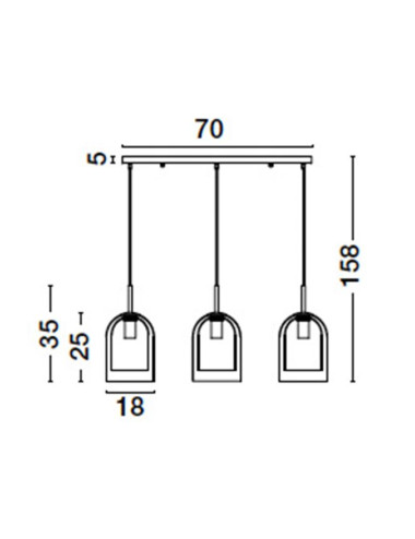 Pendant lamp Velor 9236740 | Nova Luce | TavaGaisma.lv/en