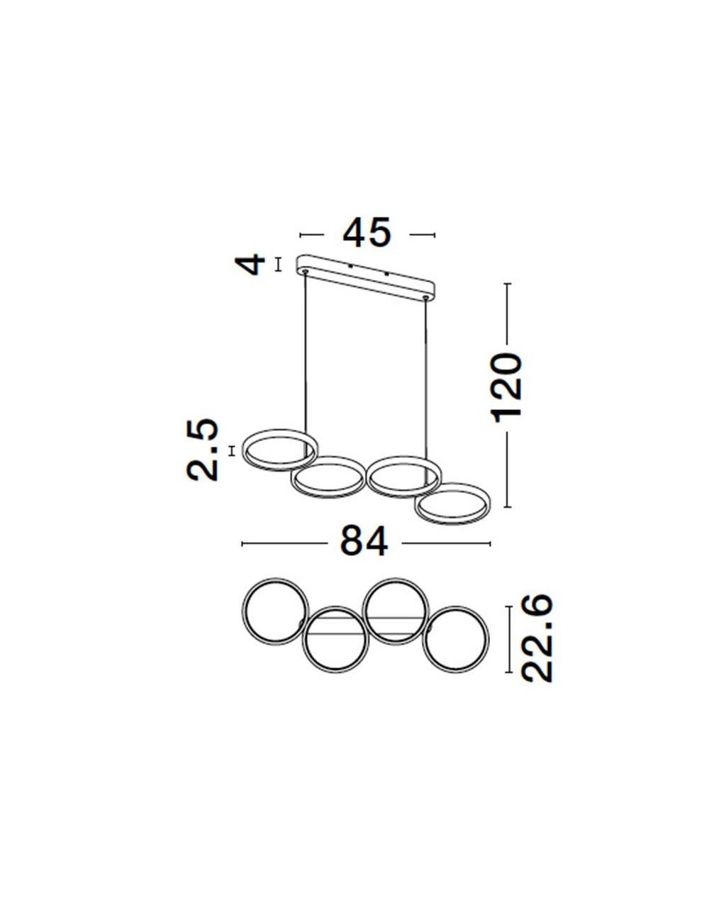 Pendant lamp Magnus LED