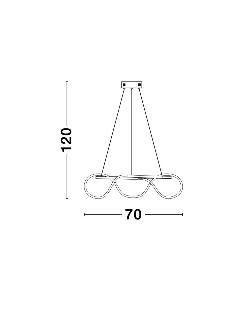 Подвесная лампа Triac Ø70 LED