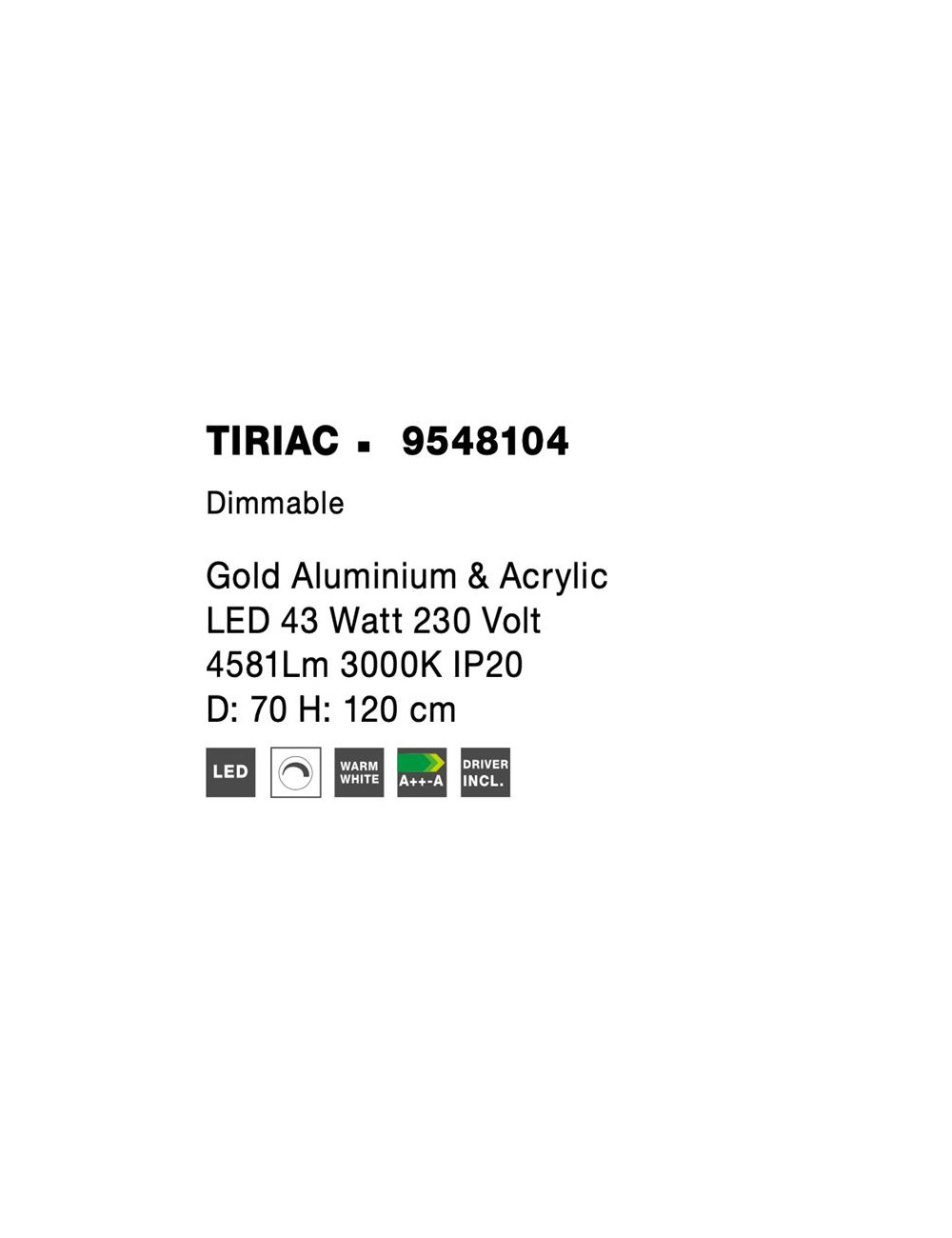 Pendelleuchte Triac Ø70 LED
