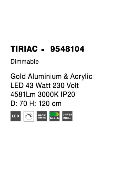 Ripplamp Triac Ø70 LED