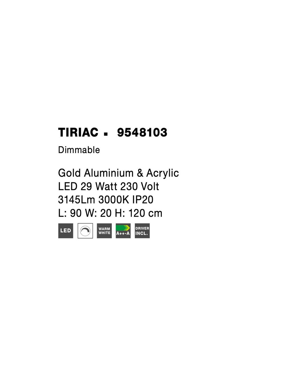 Подвесная лампа Triac LED