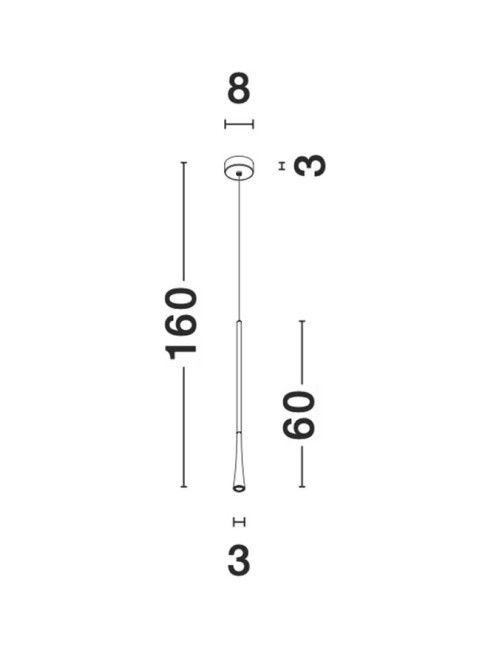 Pendelleuchte Goccio Ø3 LED