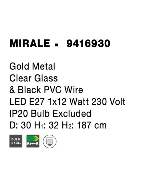 Pendelleuchte Mirale Ø30