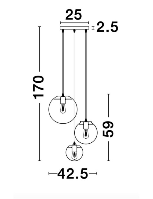 Pendelleuchte Mirale Ø42,5