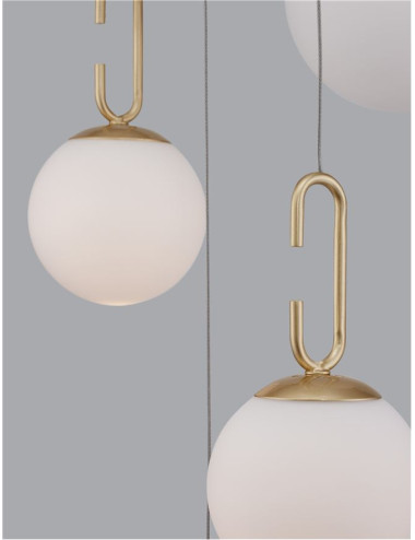 Nova Luce Piekaramā lampa Hook Ø42 LED 9695222 | TavaGaisma.lv