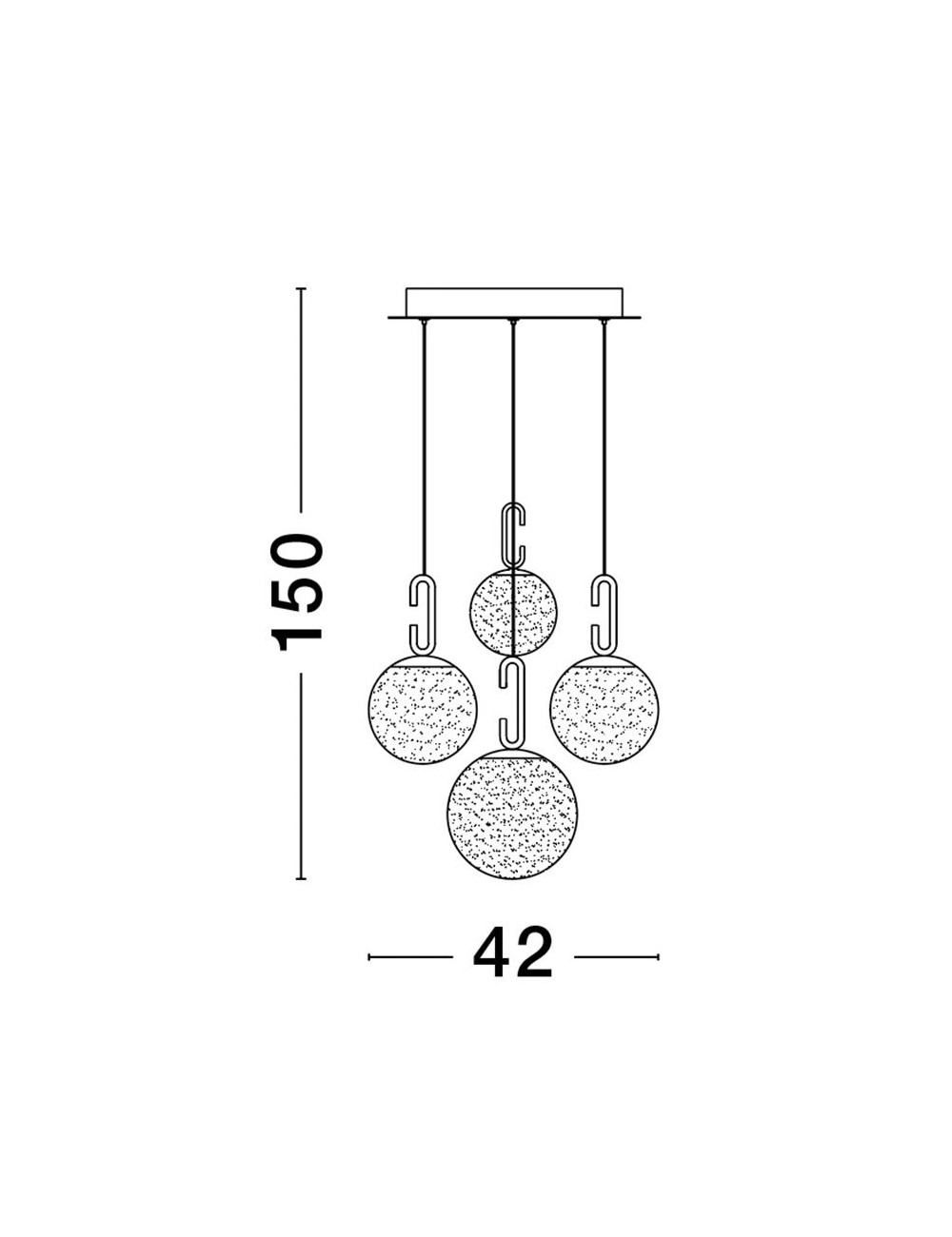 Piekaramā lampa Hook Ø42 LED