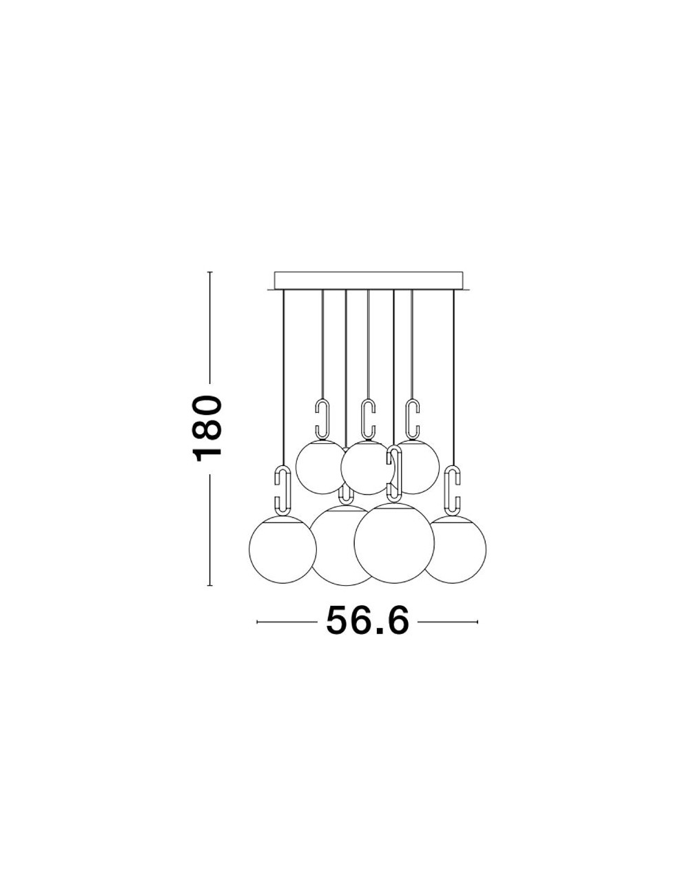 Pendelleuchte Hook Ø56,6 LED