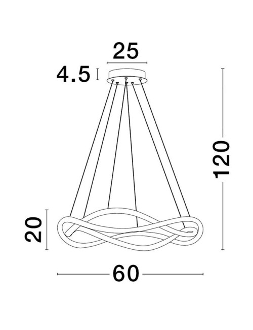 Pendant lamp Jinal Ø60 LED