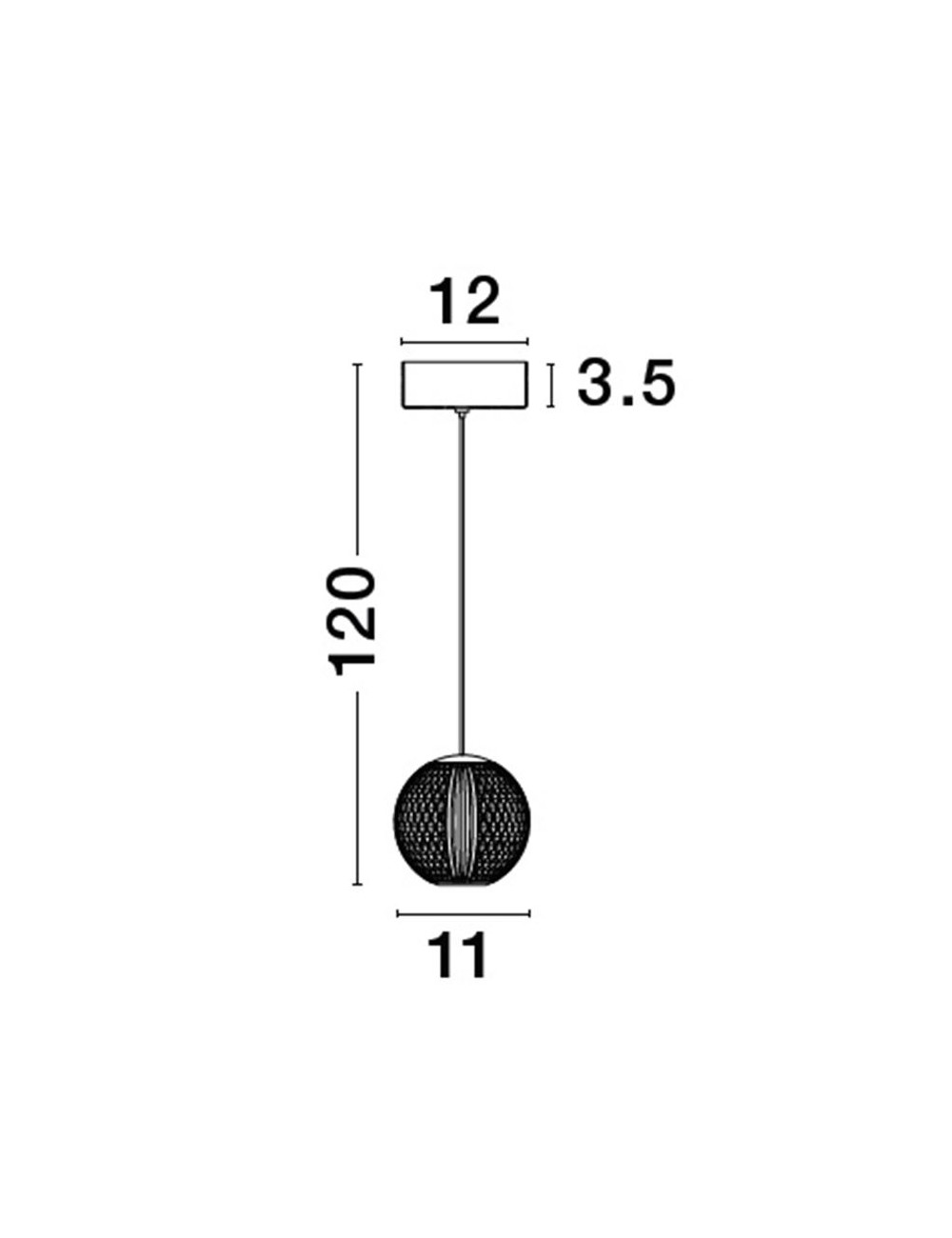 Pendelleuchte Brillante Ø12 LED