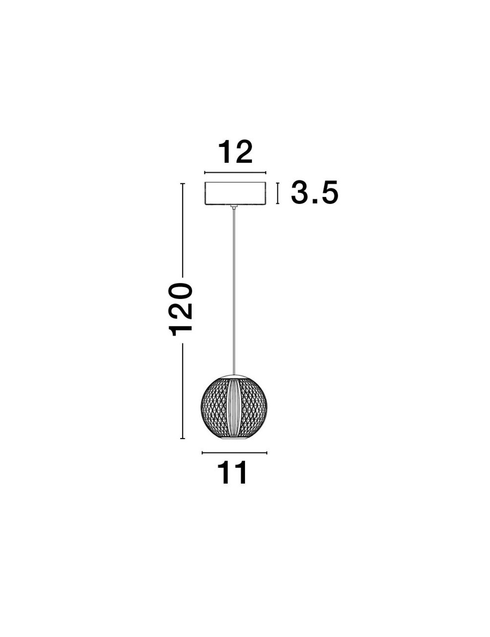 Pendant lamp Brillante Ø12 LED