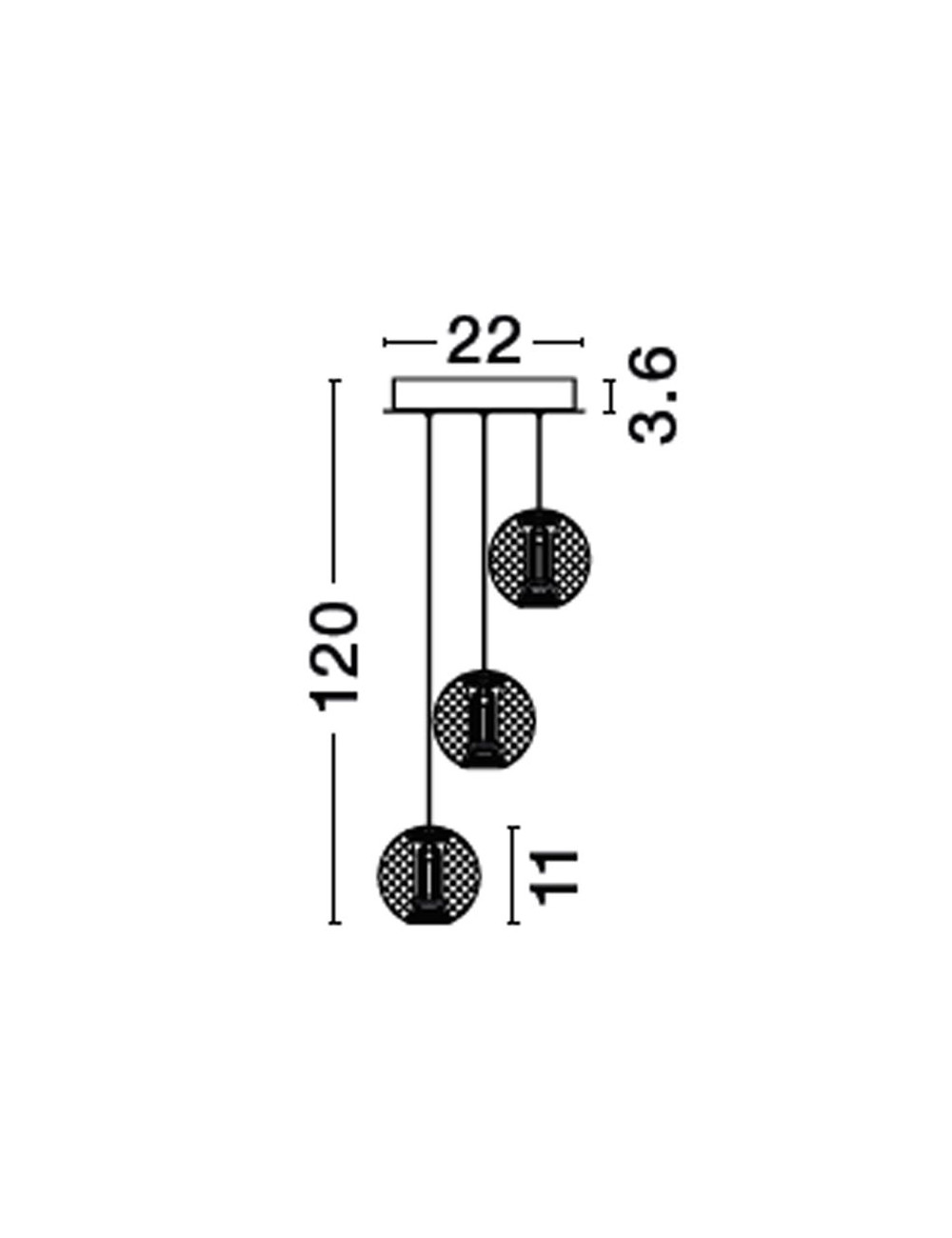 Ripplamp Brillante Ø22 LED