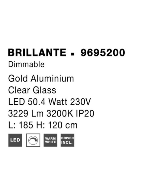 Pendelleuchte Brillante LED