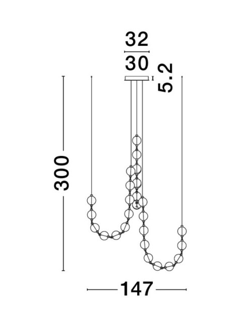 Piekaramā lampa Brillante LED