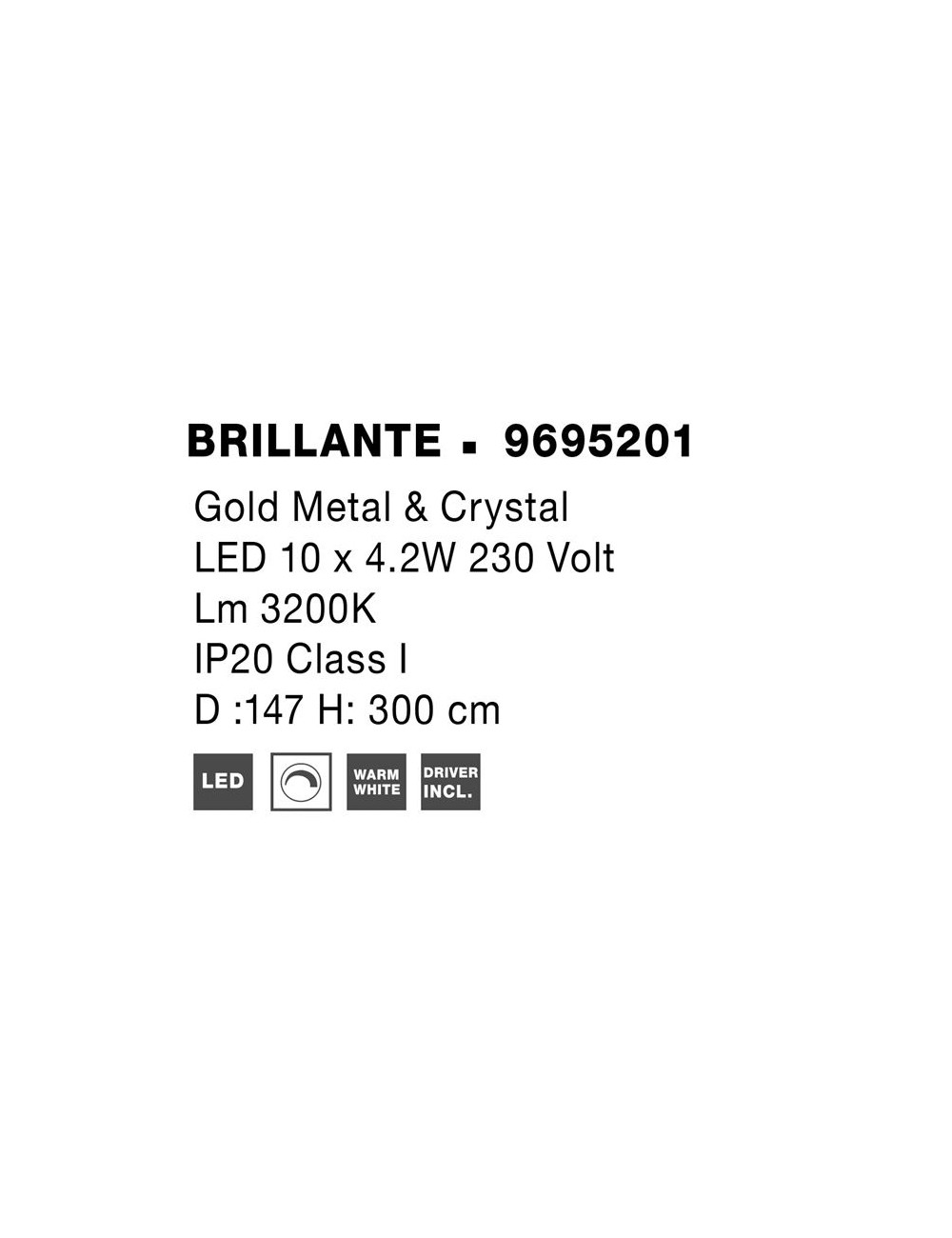 Pendelleuchte Brillante LED