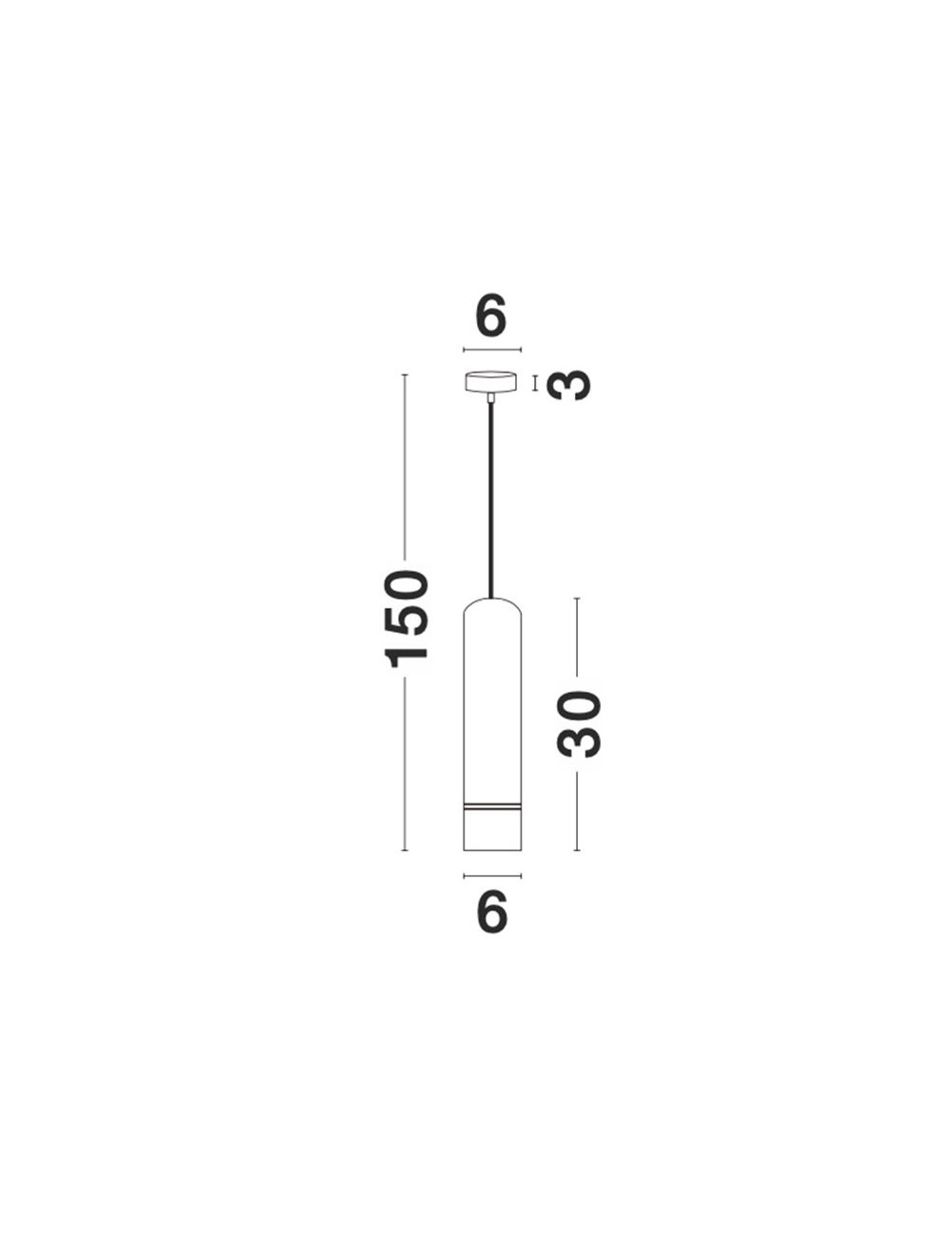 Подвесная лампа Esca Ø6