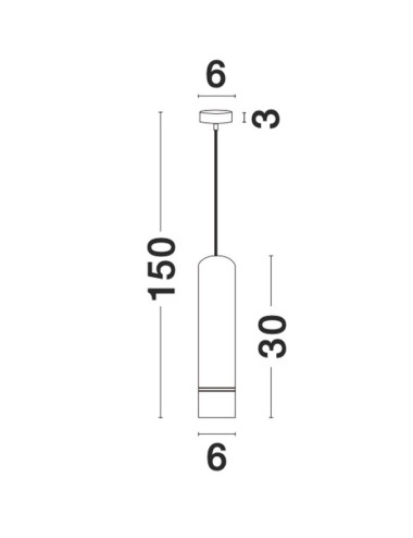 Ripplamp Esca Ø6 9387003 | Nova Luce | TavaGaisma.lv/et