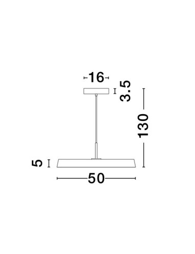 Nova Luce - Vetro Ø50 LED 9223416 piekaramā lampa | TavaGaisma.lv