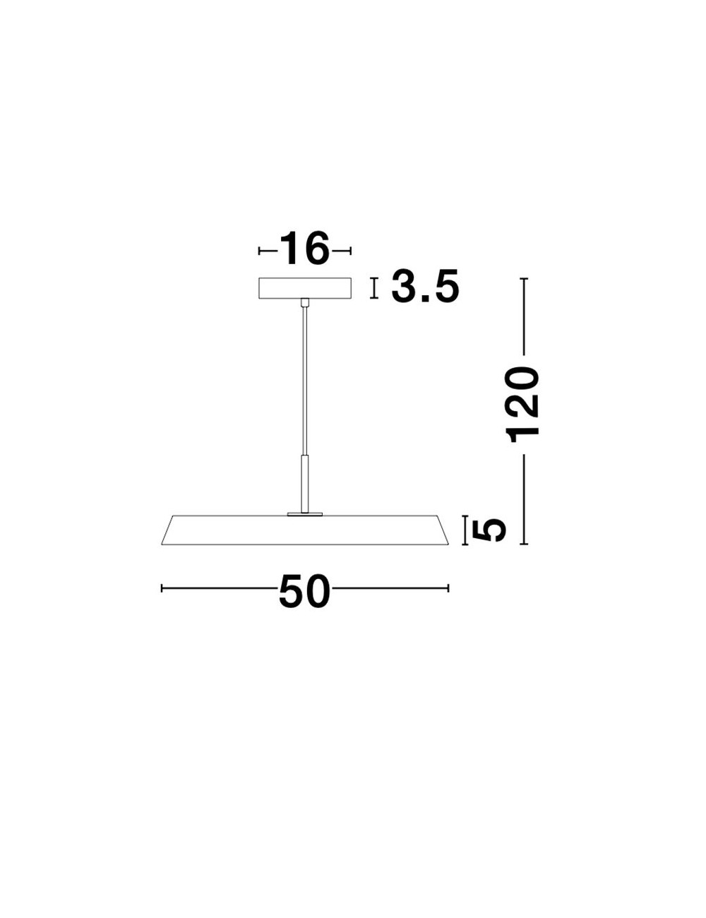 Ripplamp Vetro Ø50 LED