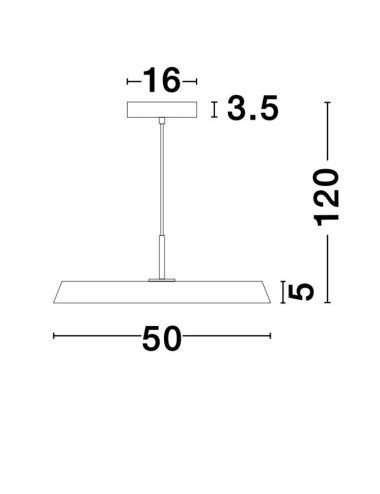 Nova Luce - Vetro Ø50 LED 910623 piekaramā lampa | TavaGaisma.lv