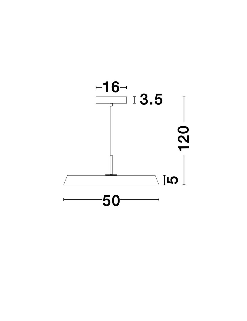 Ripplamp Vetro Ø50 LED